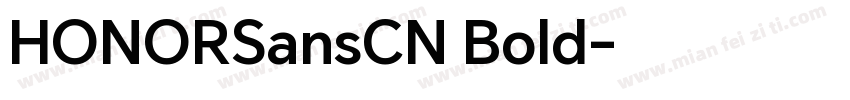 HONORSansCN Bold字体转换